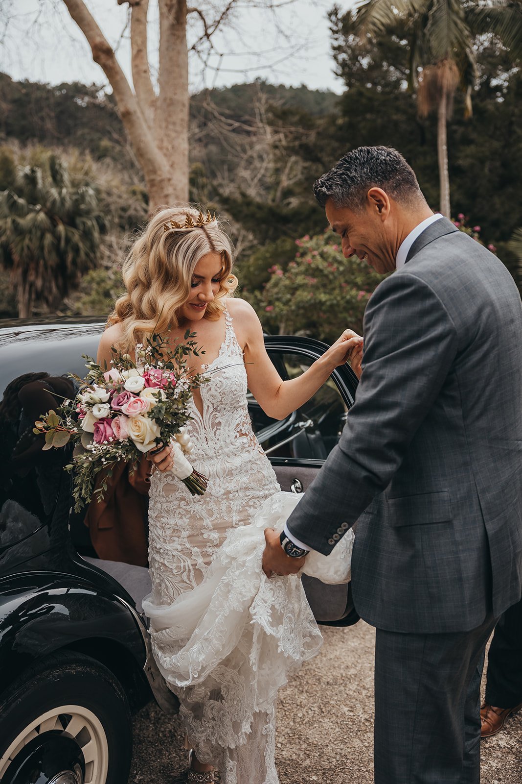 Partial wedding planning support for a destination wedding